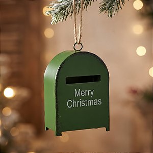 Enfeite para Pendurar de Natal - Mini Correio Verde - 7x4,5x2,5cm - 1 unidade - Cromus - Rizzo