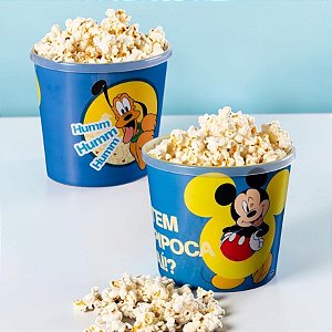 Kit 10 Baldes de Pipoca - Mickey e Pluto - 2,1l - Disney Original  - 1 unidade - Plasútil - Rizzo