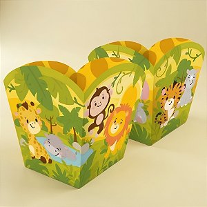 Cachepot - Safari Baby - 6x8,5x6cm - 4 unidades - Regina - Rizzo