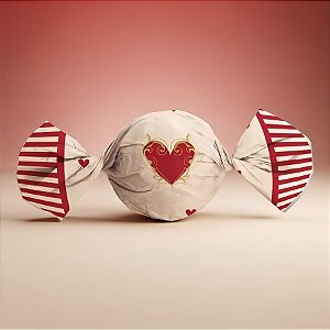 Papel Trufa 14,5x15,5cm - História de Amor - 100 unidades - Cromus - Rizzo