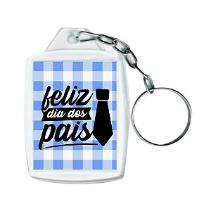 Chaveiro Acrílico Feliz Dia dos Pais Gravata - 4x5 - 1 unidade - Rizzo