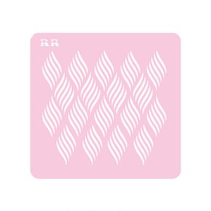 Stencil Biscoito Artistico 1 - Ref. 4121 - 12,5cm - 1 unidade - RR Cortadores - Rizzo