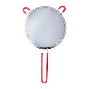 Peneira de Aço Inóx e Silicone - 18cm - 1 unidade - Clink - Rizzo