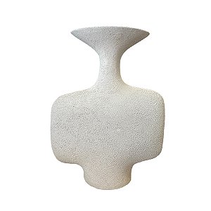 Vaso Branco de Polirresina - 29cm - 1 unidade - Rizzo