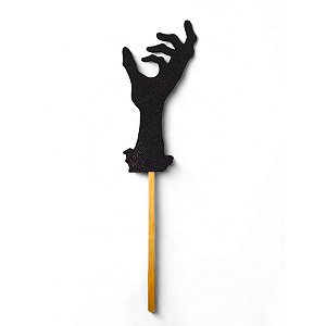 Palito Decorativo Halloween - Mãos - 31cm - 6 unidades - Rizzo
