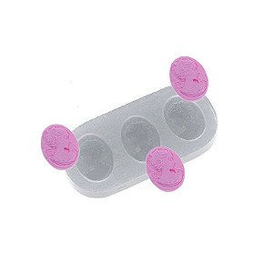 Molde de silicone Camafeus Triplo Ref. 471 Flexarte