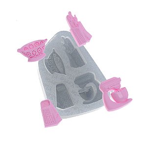 Molde de silicone Utensílios com Batedeira Ref. 536 Flexarte