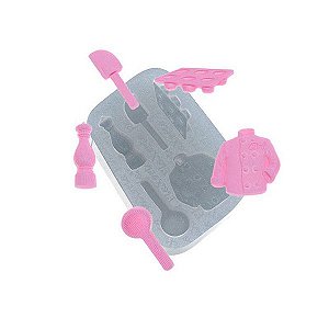 Molde de silicone Utensílios com Dolma Ref. 535 Flexarte