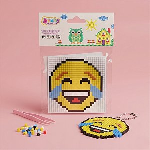 Kit de Miçangas para Pixel Art - Perler Bead - Smile - 1 unidade - Rizzo