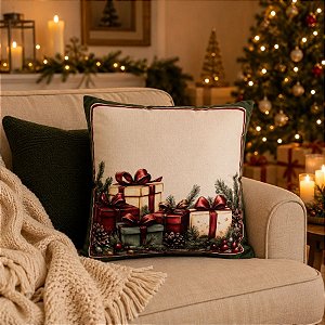 Almofada de Natal - Presentes Natalinos - 43x43cm - 1 unidade - Rizzo