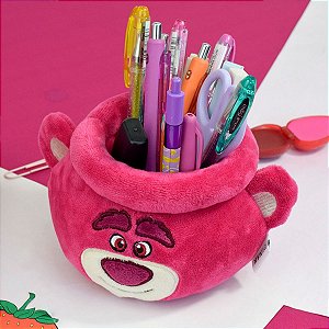 Porta Objetos Fluffy - Lotso - Toy Story - 11x11cm - Disney Original - 1 unidade - DAC Art - Rizzo