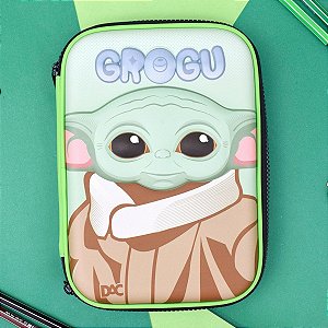 Estojo Box 3D - Grogu - Star Wars - 22x15cm - Disney Original - 1 unidade - DAC Art - Rizzo