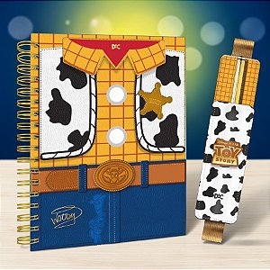 Kit Caderno Smart e Porta Caneta - Toy Story - Disney Original - 1 unidade - DAC Art - Rizzo