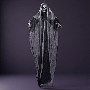 Enfeite Decorativo De Halloween Para Pendurar - Caveira Thor - 1,80m - 1 unidade - Cromus - Rizzo