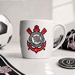 Caneca de Porcelana - Corinthians Oficial - 360ml - 1 unidade - Allmix Presentes - Rizzo