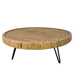 Mini Mesa de Ratan Trançado - 40x16cm - 1 unidade - Rizzo