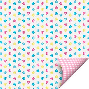 Folha para Ovos de Páscoa Double Face Fascinio Rosa 69x89cm - 25 unidades - Cromus - Rizzo