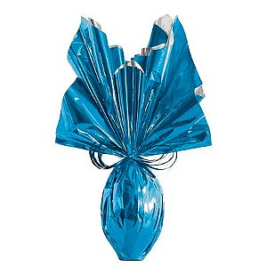 Folha para Ovos de Páscoa Metalizado Azul 69x89cm - 25 unidades - Cromus - Rizzo