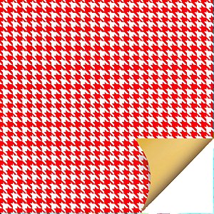 Folha para Ovos de Páscoa Double Face Tweed Vermelho 69x89cm - 25 unidades - Cromus - Rizzo