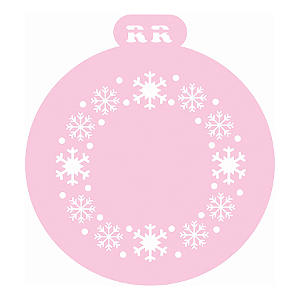 Stencil Floco de Neve - Ref: 4092 - 1 unidade - RR Cortadores - Rizzo