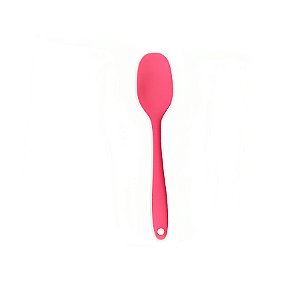 Espátula Redonda em Silicone Mini - Rosa - 21x4,2cm - 1 unidade - Rizzo