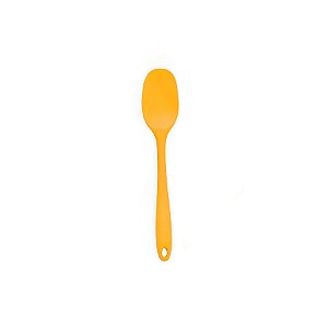 Espátula Redonda em Silicone Mini - Amarela - 21x4,2cm - 1 unidade - Rizzo