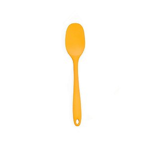 Espátula Redonda em Silicone  - Amarela - 28x5,5cm - 1 unidade - Rizzo