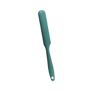 Espátula de Confeiteiro em Silicone Mini - Verde - 24,5x2,5cm - 1 unidade - Rizzo
