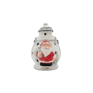 Lamparina Decorativa - Papai Noel com Luz - 1 unidade - Rizzo