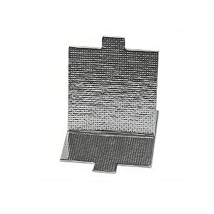 Base Class para Doce Quadrada - Prata - 7,5cm - 25 unidades - Stalden - Rizzo