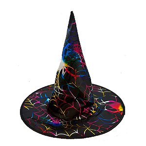Chapeu de Bruxa - Aranha Colorida - 1 unidade - Rizzo