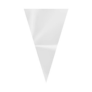 Cone para Confeitos Incolor - 10x15cm  - 50 unidades - Cromus - Rizzo