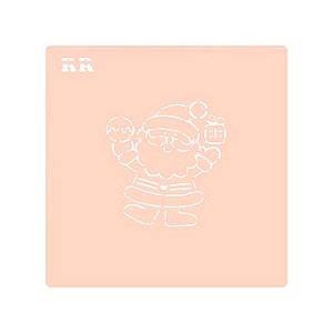 Stencil Aquarela Papai Noel 1 - Ref.4082 - 1 unidade - RR Cortadores - Rizzo