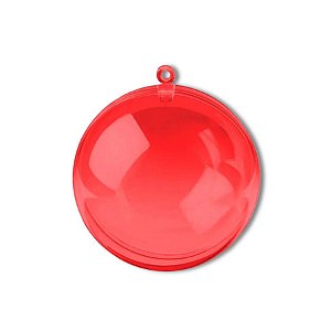 Bola de Acrílico Vermelho - 15cm - 1 unidade - Rizzo