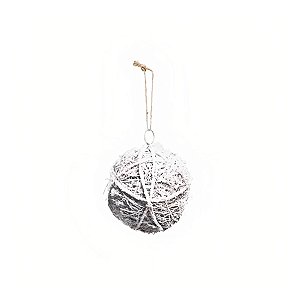 Bolas de Natal em Rattan Nevada para Pendurar - 15cm - 1 unidade - Cromus - Rizzo
