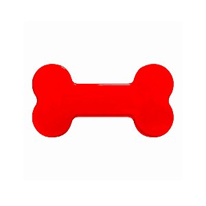 Caixinha Lembrancinha - Ossinho - Vermelho - 6 unidades - Rizzo