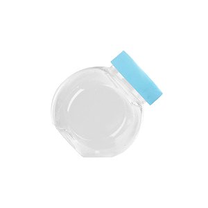 Mini Baleiro com Tampa Azul Bebê - 50ml - 10 unidades - Rizzo