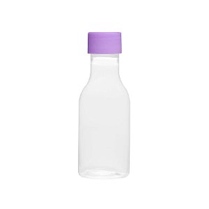 Garrafinha de Plástico 50ml com Tampa Lilás - 10 unidades - Rizzo