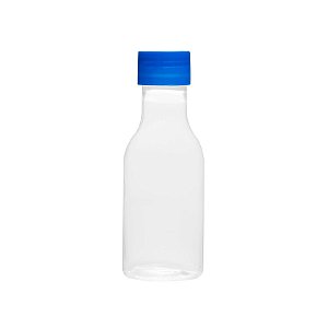 Garrafinha de Plástico 50ml com Tampa Azul - 10 unidades - Rizzo