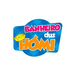 Placa "Banheiro dus Hómi" - 1 unidade - Grintoy - Rizzo