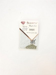 Strass Diamante Prata/Dourado - SS3 - 1 unidade - Rizzo