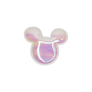Aplique Urso Nacarado Branco - 5cm - 2 Un - Artegift - Rizzo
