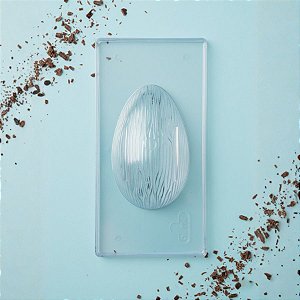 Forma Injetada Ovo Riscado 250g GI081 Gramado Rizzo Confeitaria