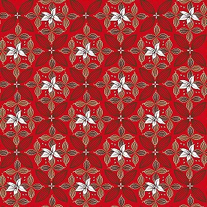 Folha para Ovos de Páscoa Flor de Cacau Vermelho 69x89cm - 5 unidades - Cromus Páscoa - Rizzo Embalagens