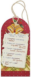 Decor Home Tag Natal - Lista de afazeres - DHTN-005 - LitoArte Rizzo Confeitaria