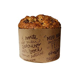 Forma Panetone 250g Frases 25un - Ad Embalagens