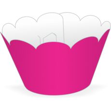 Wrapper Cupcake Tradicional - Pink - 5cm x 22cm - 12 unidades - Nc Toys