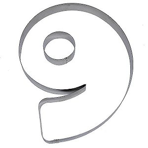 Cortador Numeral 9 Ref. 359 RR Cortadores Rizzo Confeitaria