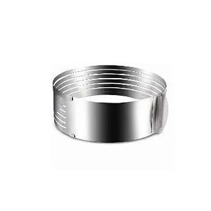 Aro Redondo de Camadas Regulavél de Inox - 1 un - 10 cm - GoldPan Formas