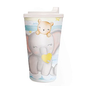 Copo Plástico com Tampa Festa Bichinhos Baby 300ml - Cromus - Rizzo Festas